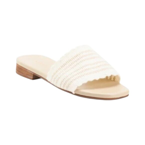 KAANAS Shoes - KAANAS Oat Handwoven Slide Sandals